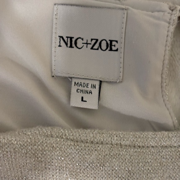 NIC+ZOE Gray Long Sleeve Relaxed Crew Neck Sweater - Picture 2 of 8